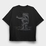 Hitchhiking Astronaut, Tricou Oversize Barbati (Unisex)