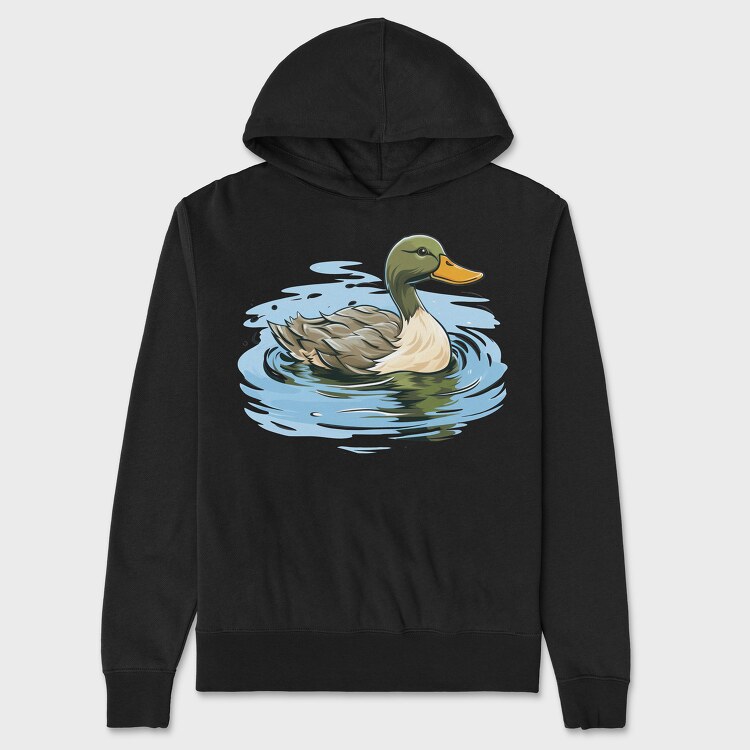 Hanorac Barbati (Unisex), Duck on Water