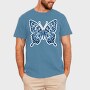 blue butterfly, Tricou Barbati (Unisex)