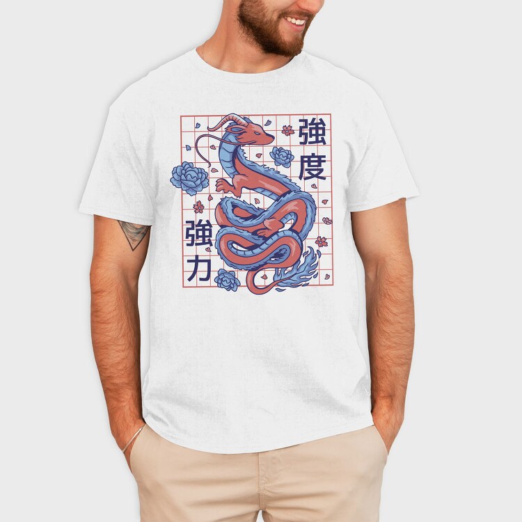 Red Dragon Asian Tote, Tricou Barbati (Unisex)