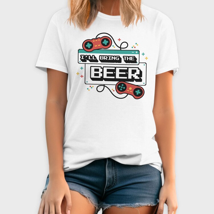 Gamers Beverage Promise Bachelorette Gaming, Tricou Barbati (Unisex)