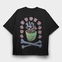 Evil Coffee Mug Bones, Tricou Oversize Barbati (Unisex)