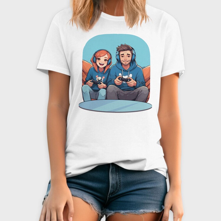 Gamers Playing, Tricou Barbati (Unisex)