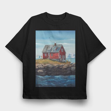 Red House Painting Iceberg Poster, Tricou Oversize Barbati (Unisex)