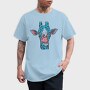 Blue Giraffe Wild, Tricou Barbati (Unisex)