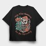 Christmas Skeleton This The Season To Be Spooky, Tricou Oversize Barbati (Unisex)