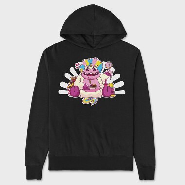 Fat Unicorn, Hanorac Oversize Barbati (Unisex)
