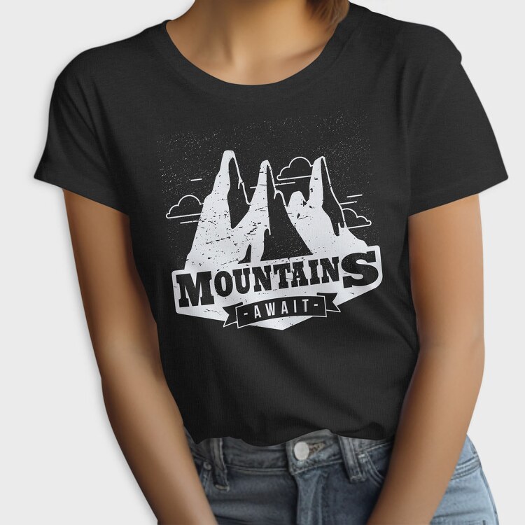 Mountains Await 05, Tricou Femei