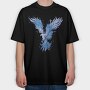 Blue Phoenix, Tricou Oversize Barbati (Unisex)