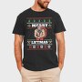 Muscular Santa Claus Ugly Sweater Liftmas, Tricou Barbati (Unisex)