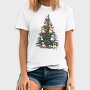 Christmas Tree With Dogs Realistic, Tricou Barbati (Unisex)