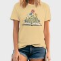 Book With Flowers Watercolor, Tricou Barbati (Unisex)