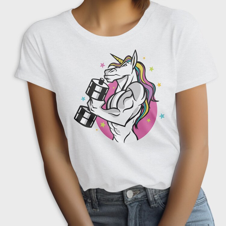Muscular Unicorn Fit, Tricou Femei