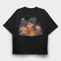 Mushroom Camping Fantasy, Tricou Oversize Barbati (Unisex)