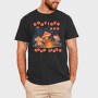 Mushroom Characters Bonfire Camping, Tricou Barbati (Unisex)