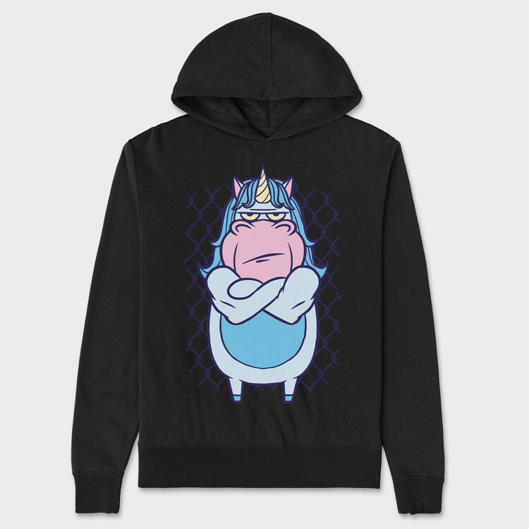 Angry Unicorn, Hanorac Oversize Barbati (Unisex)