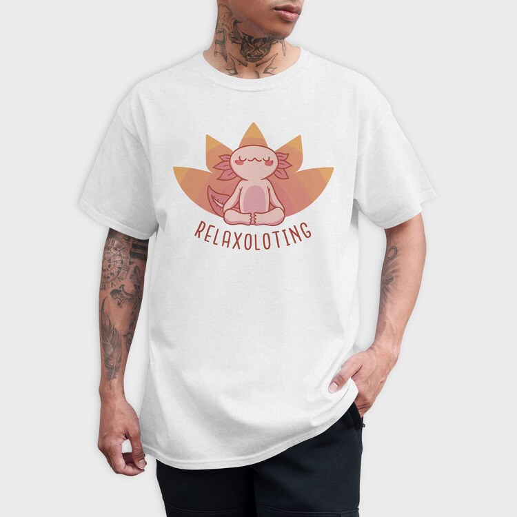 Relax Axolotl Yoga, Tricou Barbati (Unisex)