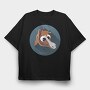 Horse Icon Art, Tricou Oversize Barbati (Unisex)