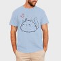 Chubby Cat And Butterfly Sketch, Tricou Barbati (Unisex)