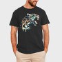 Geometric Jaguar Polygonal, Tricou Barbati (Unisex)