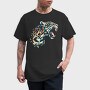 Geometric Jaguar Polygonal, Tricou Barbati (Unisex)