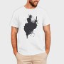 Japanese Samurai Warrior Ink Art, Tricou Barbati (Unisex)
