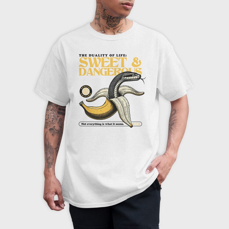 Dangerous Snake Banana Trend, Tricou Barbati (Unisex)