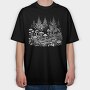 Mushroom Pine Forest, Tricou Oversize Barbati (Unisex)