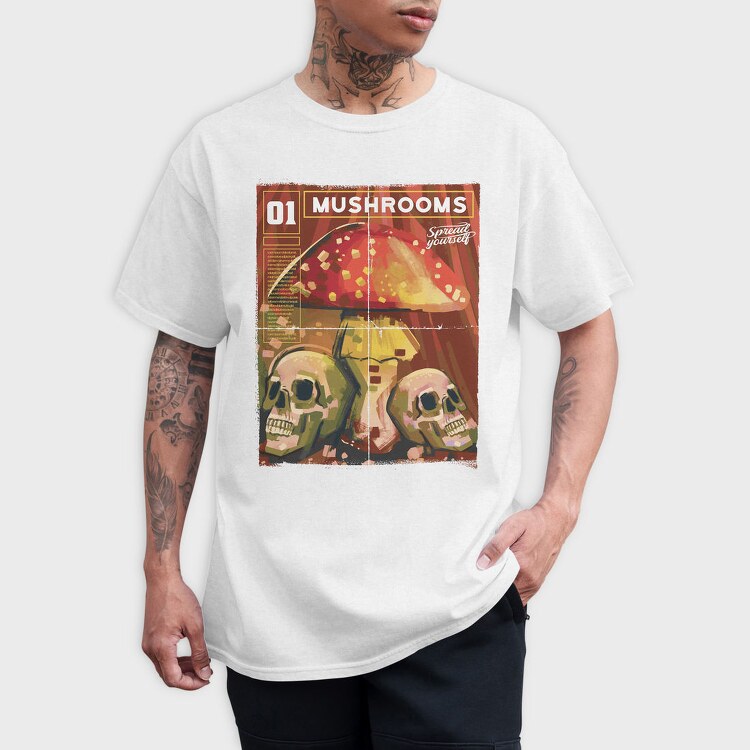 Mushrooms Magazine One Mushroom, Tricou Barbati (Unisex)