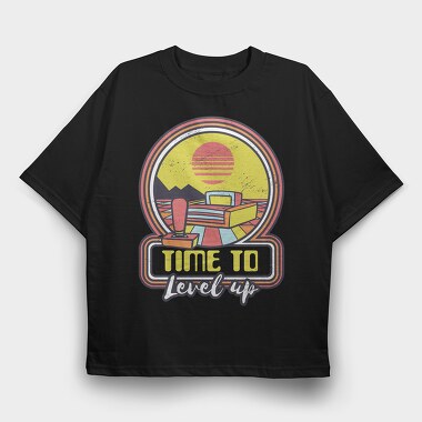 Retro Console Gaming, Tricou Oversize Barbati (Unisex)