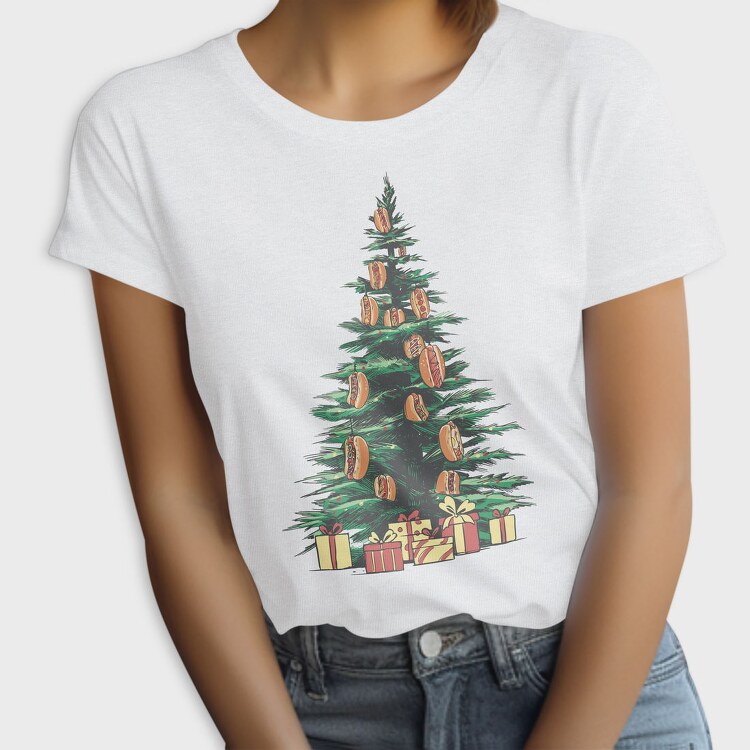 Hot Dog Christmas Tree, Tricou Femei