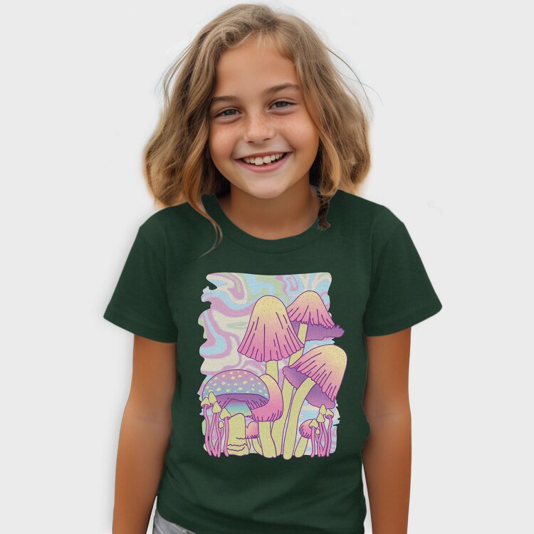Mushrooms Psychedelic Nature, Tricou Copii