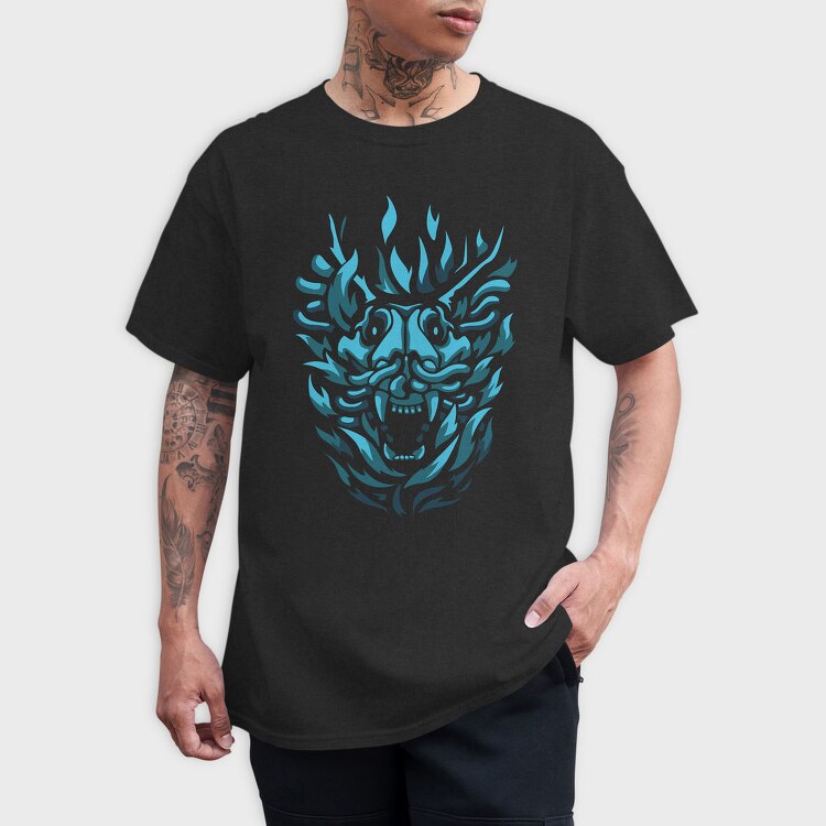 Dark Creature Demon Animal Head Darkness, Tricou Barbati (Unisex)