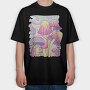 Mushrooms Psychedelic Nature, Tricou Oversize Barbati (Unisex)