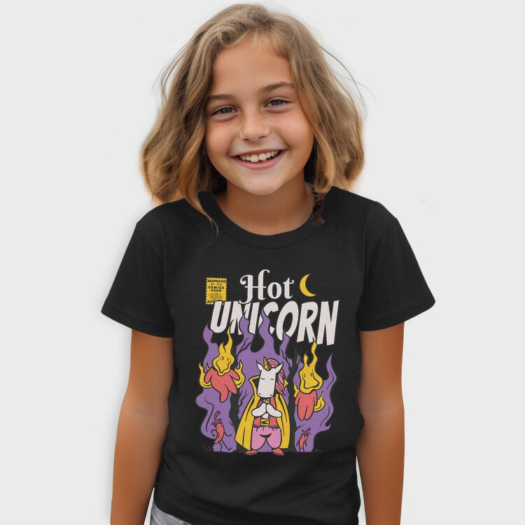 Hot Unicorn Cartoon, Tricou Copii
