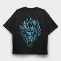 Dark Creature Demon Face Darkness, Tricou Oversize Barbati (Unisex)