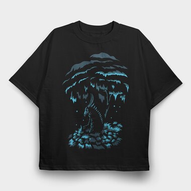 Dark Creature Demon Horns Darkness, Tricou Oversize Barbati (Unisex)