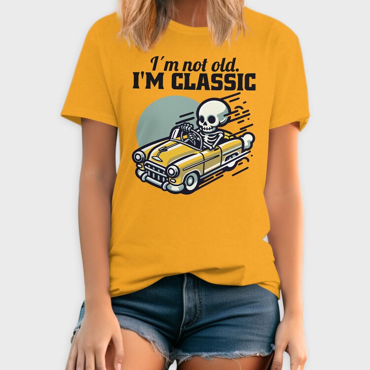 Classic Skeleton Car, Tricou Barbati (Unisex)