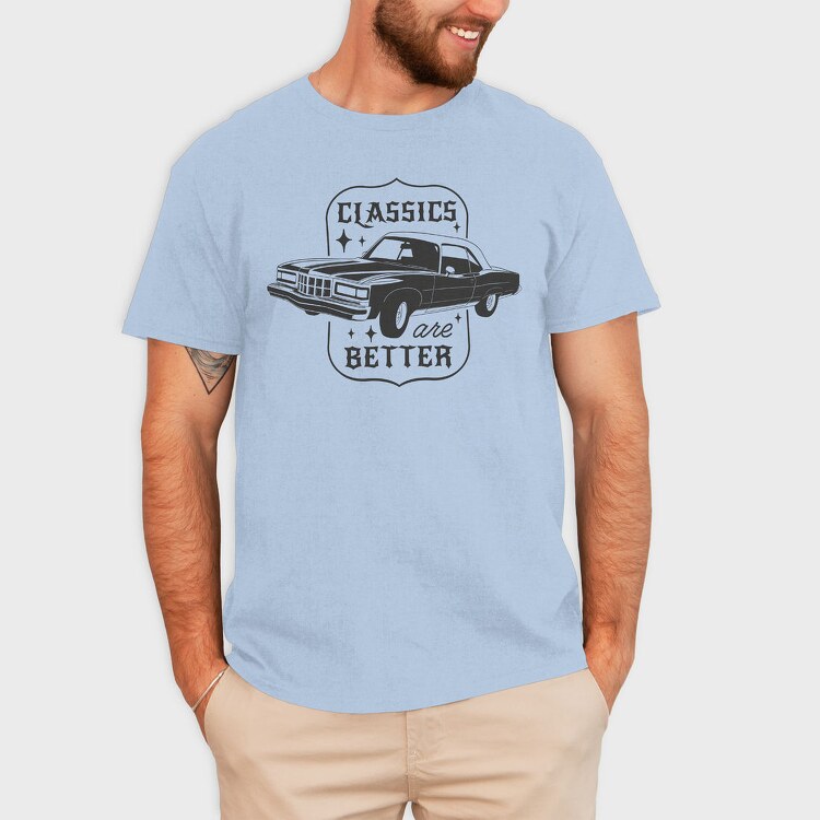 Classical Car Transport, Tricou Barbati (Unisex)