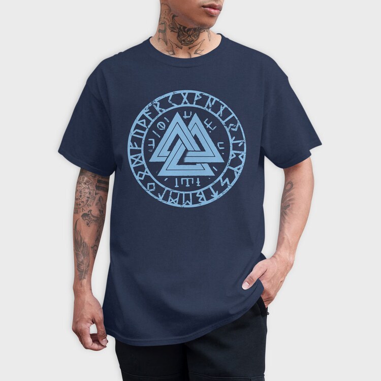 Runes Viking Valknut, Tricou Barbati (Unisex)