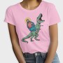 Jesus And T Rex Funny, Tricou Femei