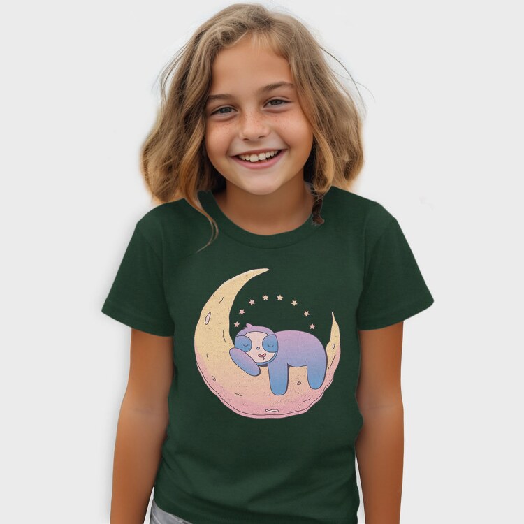 Sloth On Moon, Tricou Copii