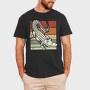 Retro Sunset Crocodile, Tricou Barbati (Unisex)