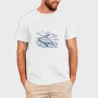 Whale Ocean Illustration, Tricou Barbati (Unisex)