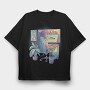 Anime Gamer Girl Vaporwave, Tricou Oversize Barbati (Unisex)