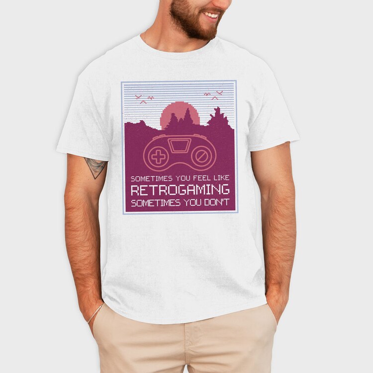 Retrogaming, Tricou Barbati (Unisex)