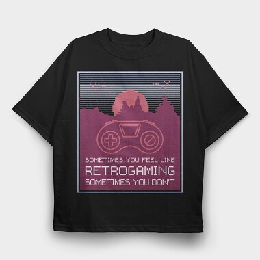 Retrogaming, Tricou Oversize Barbati (Unisex)