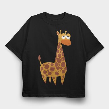 Giraffe Grin, Tricou Oversize Barbati (Unisex)