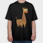 Giraffe Grin, Tricou Oversize Barbati (Unisex)