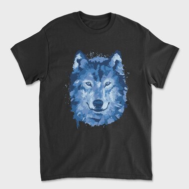 Wolf Splattered, Tricou Barbati (Unisex)